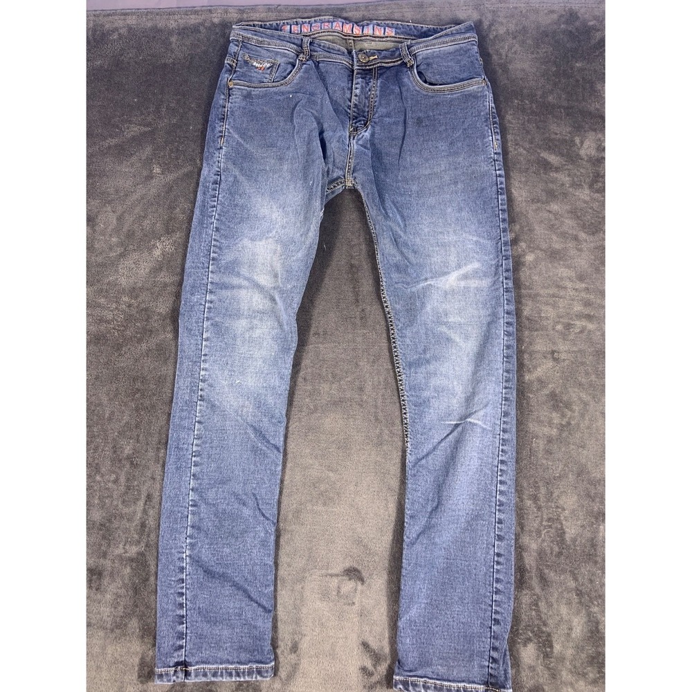 10‎ Gram On Duty Men's Jeans Size 36 Blue Branded Waist Patch